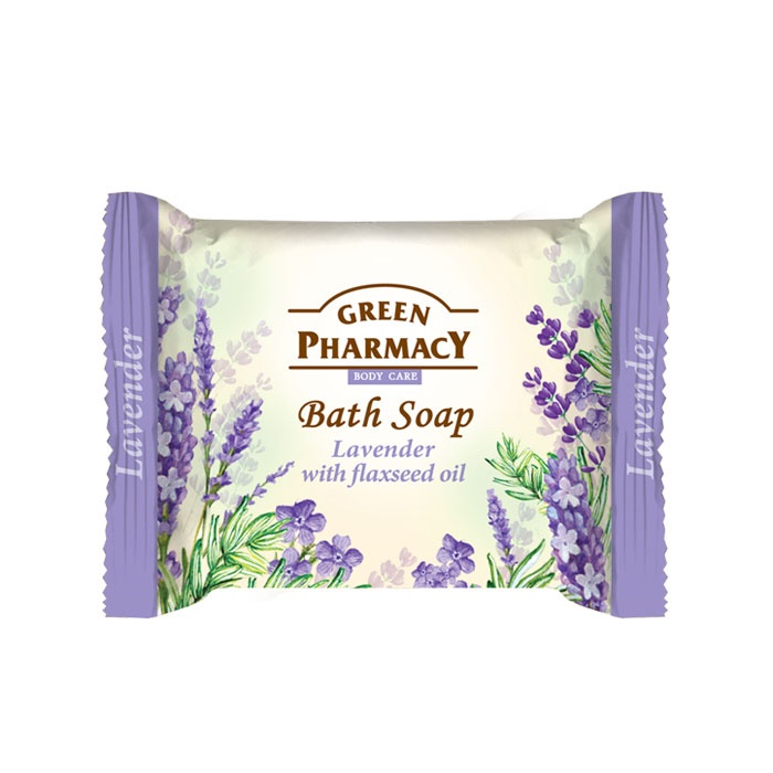 САПУН С ЛАВАНДУЛА И ЛЕНЕНО МАСЛО 100 гр. / GREEN PHARMACY BATH SOAP LAVENDER WITH FLAXSEED OIL