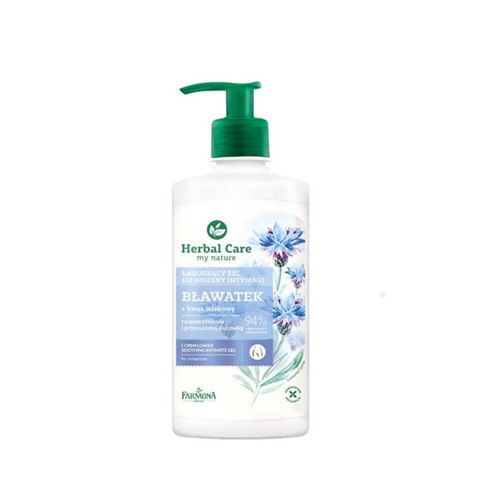 ФАРМОНА ХЕРБАЛ КЕЪР ИНТИМЕН ГЕЛ МЕТЛИЧИНА 330 мл. / FARMONA HERBAL CARE CORNFLOWER SOOTHING INTIMATE GEL
