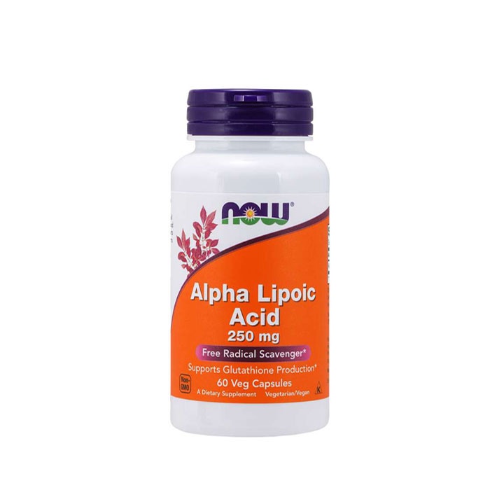 НАУ ФУДС АЛФА ЛИПОЕВА КИСЕЛИНА капсули 250 мг 60 броя / NOW FOODS ALPHA LIPOIC ACID