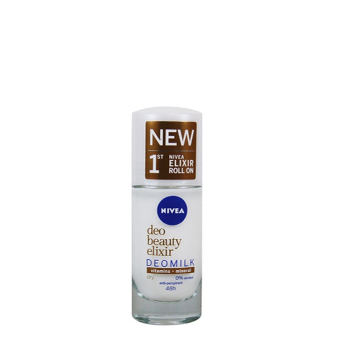 НИВЕА РОЛ ОН ДЕОМИЛК ДРАЙ 40 мл. / NIVEA DEO BEAUTY ELIXIR DEOMILK DRY ...