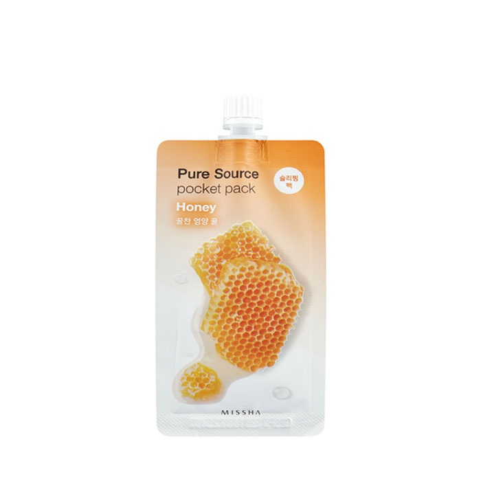 НОЩНА ПОДХРАНВАЩА МАСКА С МЕД 10 мл. / MISSHA PURE SOURCE POCKET PACK HONEY