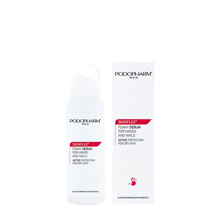 СКИНФЛЕКС СЕРУМ-ПЯНА ЗА РЪЦЕ И НОКТИ 125 мл. / PODOPHARM MED SKINFLEX FOAMY SERUM FOR HAND AND NAILS