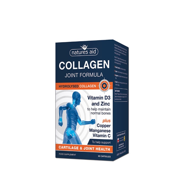 ХИДРОЛИЗИРАН КОЛАГЕН ЗА СТАВИ С ВИТАМИНИ И МИНЕРАЛИ капсули 60 броя / NATURES AID COLLAGEN JOINT FORMULA