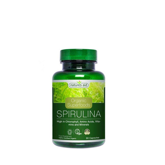СПИРУЛИНА капсули 500 мг 90 броя / NATURES AID SPIRULINA | Drugstore BG