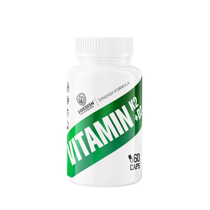 ВИТАМИН K2 + D3 капсули 60 броя / SWEDISH SUPPLEMENTS VITAMIN K2+D3