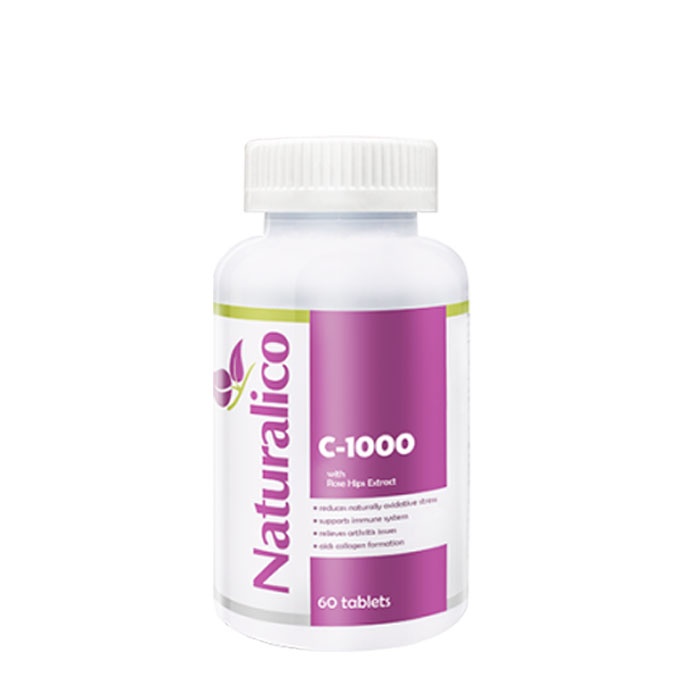 НАТУРАЛИКО ВИТАМИН C-1000 + ШИПКИ таблетки 60 броя / NATURALICO VITAMIN C-1000 WITH ROSE HIPS
