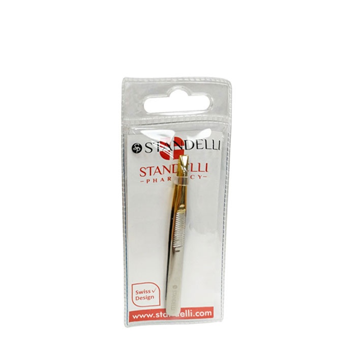 ПРАВА ДИЗАЙНЕРСКА ПИНСЕТА 10 СЪС ЗЛАТЕН ВРЪХ / STANDELLI PHARMACY DESIGH TWEEZERS 10 WITH GOLDEN TIP