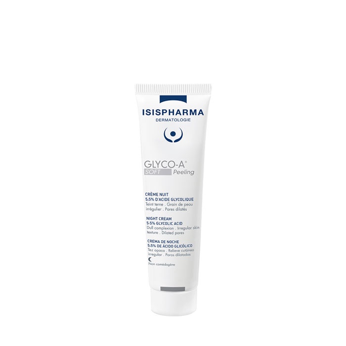 НОЩЕН-ПИЛИНГ КРЕМ СОФТ ГЛИКО-А 30 мл. / ISISPHARMA GLYCO-A SOFT PEELING NIGHT CREAM
