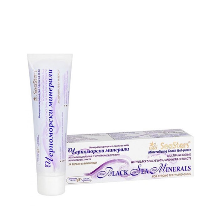 ГЕЛ-ПАСТА ЗА ЗЪБИ С ЧЕРНОМОРСКИ МИНЕРАЛИ СИЙСТАРС 75 мл. / SEASTARS TOOTH-GEL PASTE WITH BLACK SEA MINERALS