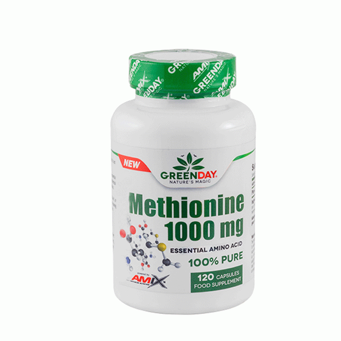 АМИКС ГРИЙН ДЕЙ МЕТИОНИН капсули 1000 мг. 120 броя / AMIX GREEN DAY METHIONINE
