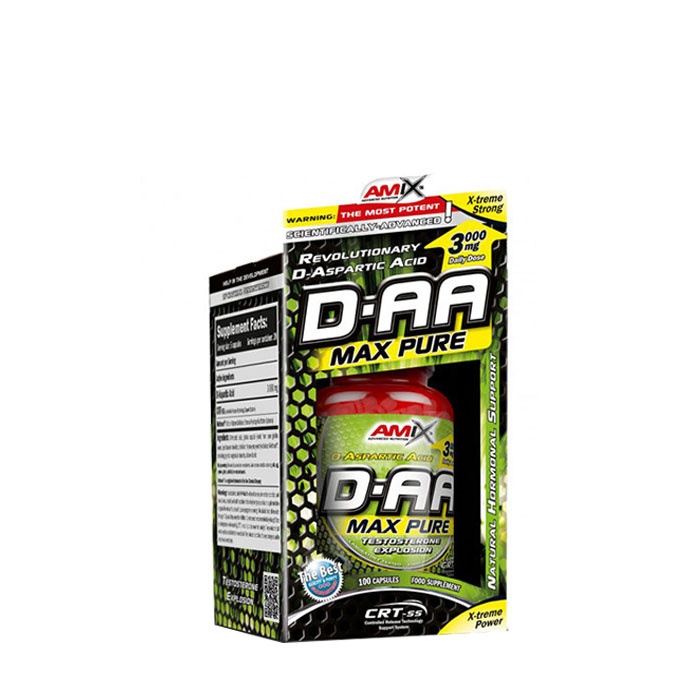 АМИКС D-AA АСПАРАГИНОВА КИСЕЛИНА капсули 100 броя / AMIX D-AA ASPARTIC ACID capsules 100