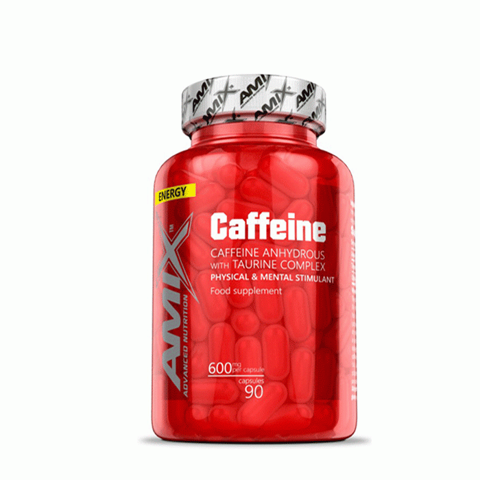 АМИКС КОФЕИН И ТАУРИН капсули 90 броя / AMIX CAFFEINE AND TAURINE