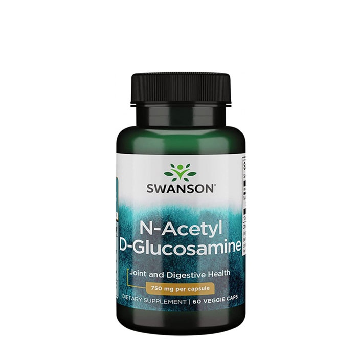 СУОНСЪН N - АЦЕТИЛ D - ГЛЮКОЗАМИН капсули 750 мг. 60 броя / SWANSON N-ACETYL D-GLUCOSAMINE