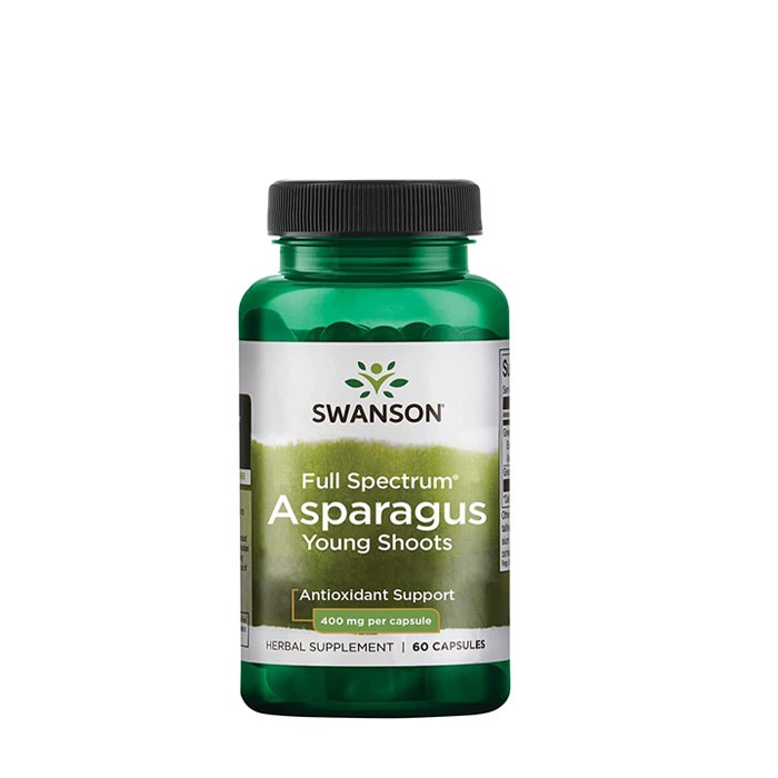 СУОНСЪН АСПЕРЖИ капсули 400 мг 60 броя / SWANSON PREMIUM ASPARAGUS YOUNG SHOOTS