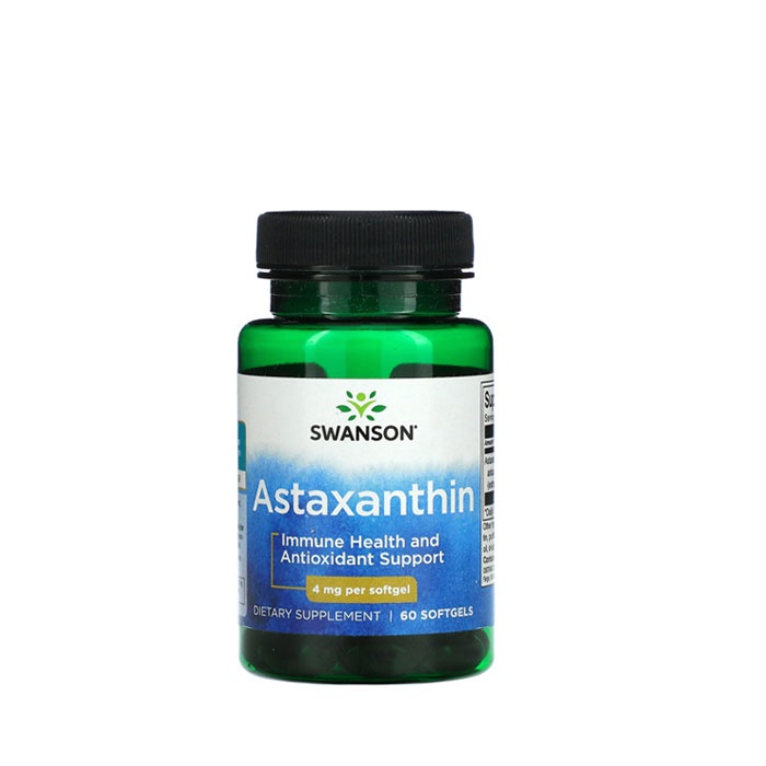 СУОНСЪН АСТАКСАНТИН капсули 4 мг. 60 броя SWU730 / SWANSON HIGH POTENCY ...