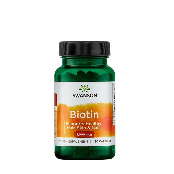 СУОНСЪН БИОТИН капсули 5000 мкг. 30 броя SW1239 / SWANSON BIOTIN