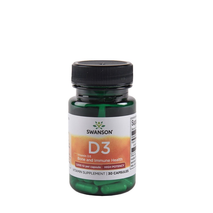 СУОНСЪН ВИСОКОЕФЕКТИВЕН ВИТАМИН D3 капсули 1000 IU 30 броя SW1241 / SWANSON VITAMIN D3