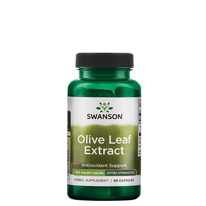 СУОНСЪН ЕКСТРАКТ ОТ МАСЛИНОВИ ЛИСТА капсули 750 мг. 60 броя / SWANSON SUPERIOR HERBS OLIVE LEAF EXTRACT SUPER STRENGTH