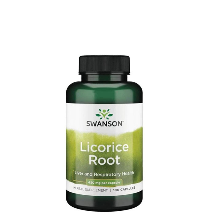 СУОНСЪН ЖЕНСКО БИЛЕ КОРЕН капсули 450 мг 100 броя / SWANSON LICORICE ROOT