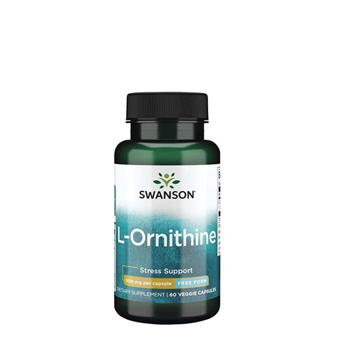 СУОНСЪН Л - ОРНИТИН капсули 500 мг 60 броя SW1238 / SWANSON L - ORNITHINE AMINO ACID