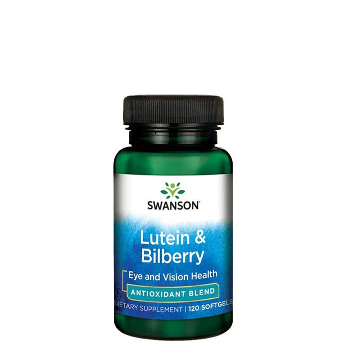 СУОНСЪН ЛУТЕИН И БОРОВИНКИ капсули 120 броя / SWANSON ULTRA STANDARDIZED LUTEIN AND BILBERRY