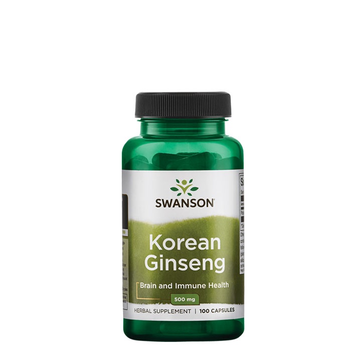 СУОНСЪН КОРЕЙСКИ ЖЕН ШЕН капсули 500 мг 100 броя SW969 / SWANSON KOREAN GINSENG