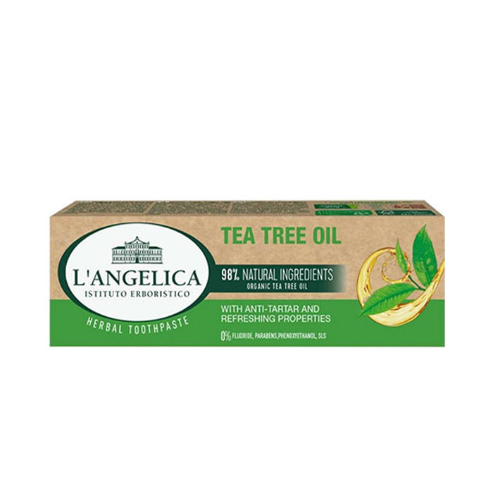ПАСТА ЗА ЗЪБИ С МАСЛО ОТ ЧАЕНО ДЪРВО ПРОТИВ ЗЪБЕН КАМЪК 75 мл. / L&#039;ANGELICA TEA TREE OIL TOOTHPASTE
