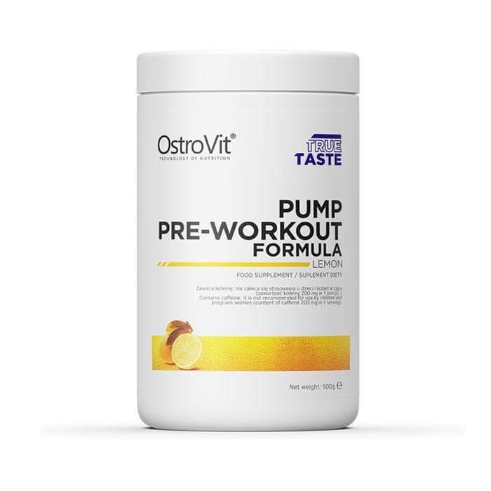 ОСТРОВИТ ПЪМП ПРЕ-УЪРКАУТ ФОРМУЛА ОВКУСЕНА прах 500 гр. / OSTROVIT PUMP PRE-WORKOUT FORMULA 500 gr.