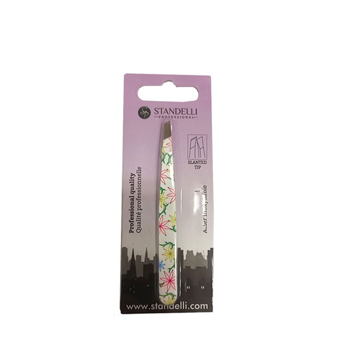 ПИНСЕТА ДИЗАЙН С ЦВЕТЯ СКОСЕНА 1 брой модел 0780179 / STANDELLI PROFESSIONAL INSTRUMENTS TWEEZER WITH SLANT TIP