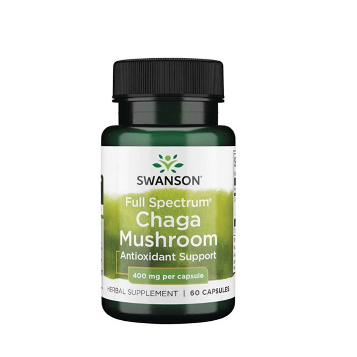СУОНСЪН ПЪЛЕН СПЕКТЪР ГЪБА ЧАГА капсули 400 мг 60 броя / SWANSON FULL SPECTRUM CHAGA MUSHROOM