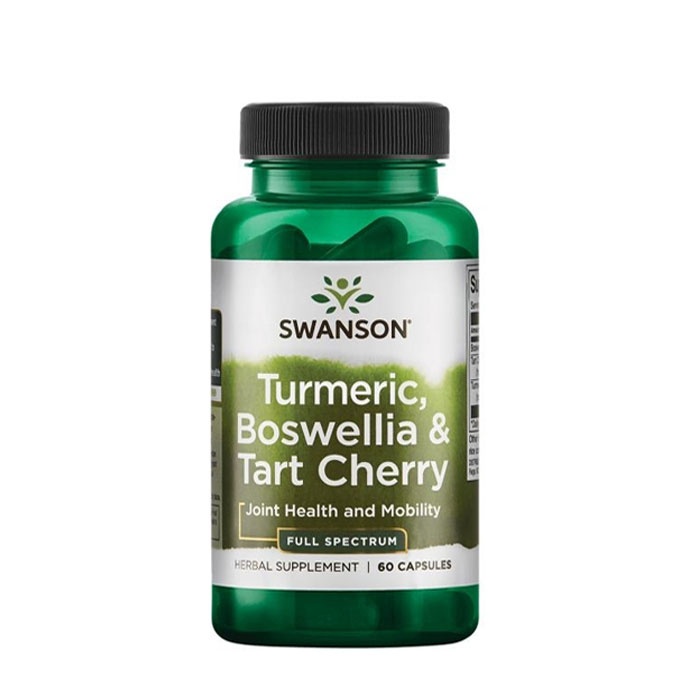 СУОНСЪН ПЪЛЕН СПЕКТЪР КУРКУМА, БОСВЕЛИЯ И ЧЕРЕША капсули 60 броя / SWANSON FULL SPECTRUM TURMERIC, BOSWELLIA &amp; TART CHERRY