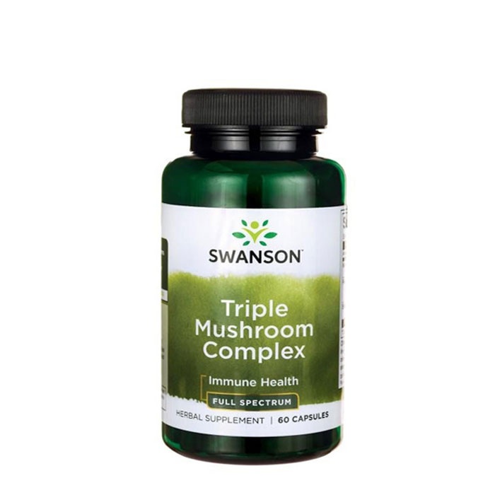 СУОНСЪН ТРОЕН КОМПЛЕКС ГЪБИ ФУЛ СПЕКТРУМ капсули 60 броя SW1386 / SWANSON FULL SPECTRUM TRIPLE MUSHROOM COMPLEX