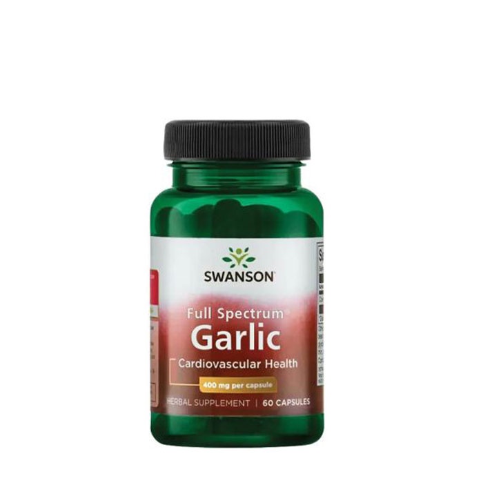 СУОНСЪН ПЪЛЕН СПЕКТЪР ЧЕСЪН капсули 400 мг 60 броя / SWANSON FULL SPECTRUM GARLIC