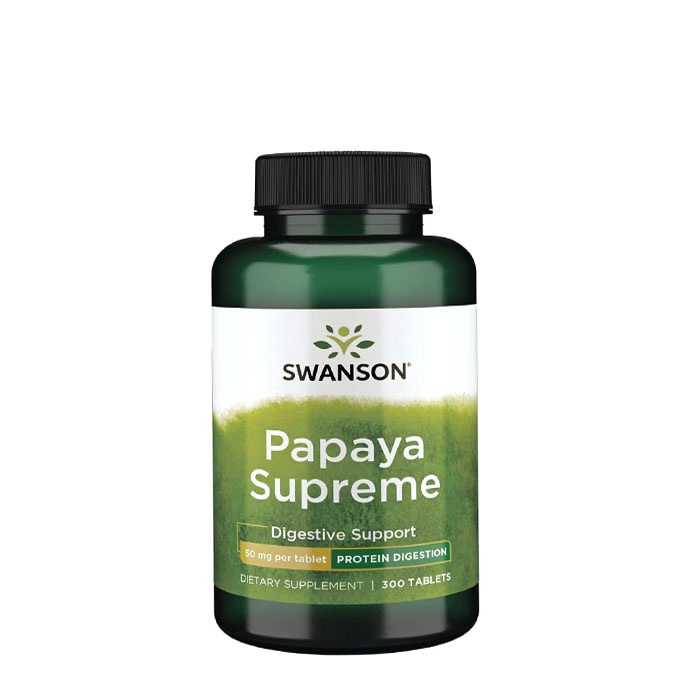 СУОНСЪН СУПЕР ЕНЗИМИ ПАПАЯ таблетки 50 мг. 300 броя / SWANSON PAPAYA SUPREME