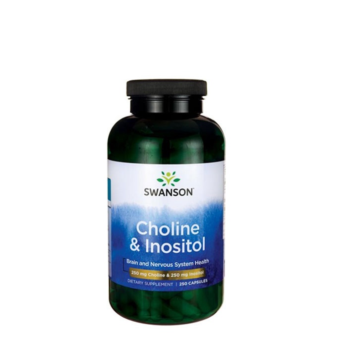 СУОНСЪН ХОЛИН И ИНОЗИТОЛ капсули 250 броя SW039 / SWANSON CHOLINE &amp; INOSITOL