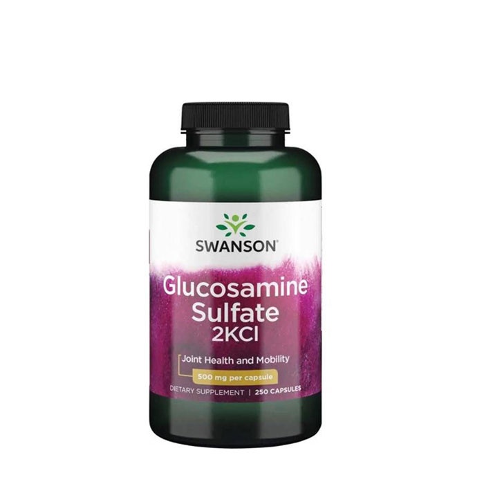 СУОНСЪН ГЛЮКОЗАМИН СУЛФАТ 2KCL капсули 500 мг. 250 броя / SWANSON GLUCOSAMINE SULFATE 2KCL