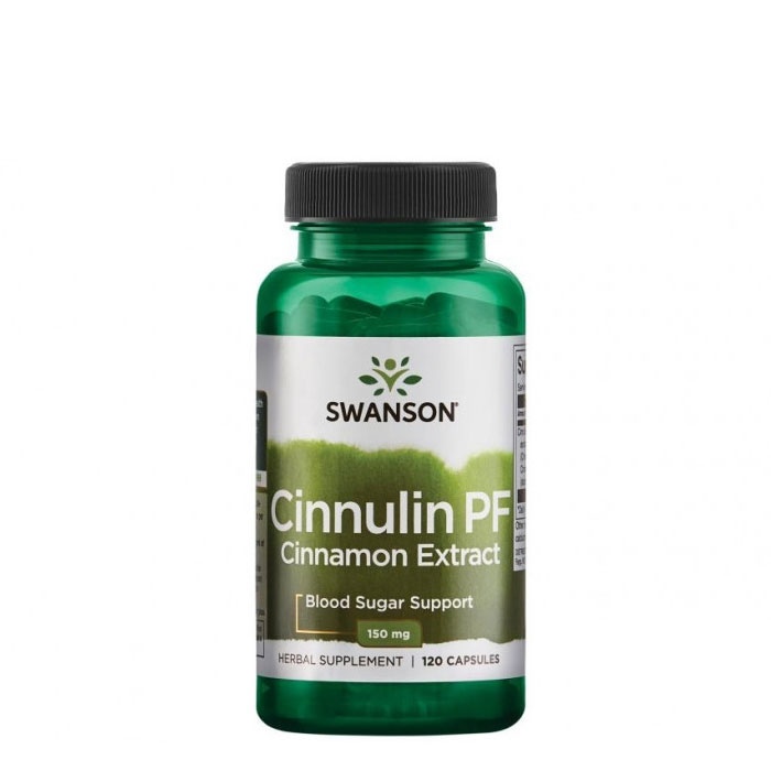 СУОНСЪН ЕКСТРАКТ ОТ КАНЕЛА капсули 150 мг. 120 броя / SWANSON CINNULIN PF HIGH POTENCY CINNAMON EXTRACT