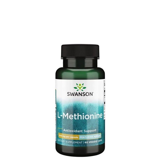 СУОНСЪН L-МЕТИОНИН АДЖИ ПЮР капсули 60 броя SWU451 / SWANSON PHARMACEUTICAL GRADE AJIPURE L-METHIONINE