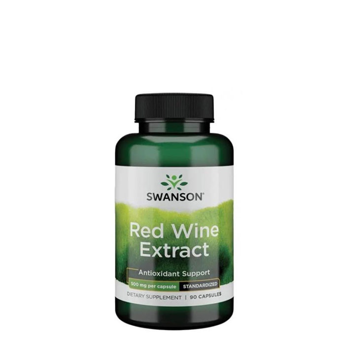 СУОНСЪН ЕКСТРАКТ ОТ ЧЕРВЕНО ВИНО капсули 500 мг. 90 броя SWH117 / SWANSON RED WINE EXTRACT
