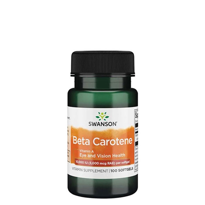 СУОНСЪН БЕТА КАРОТИН 10 000 IU софтгел капсули 100 броя / SWANSON BETA CAROTENE