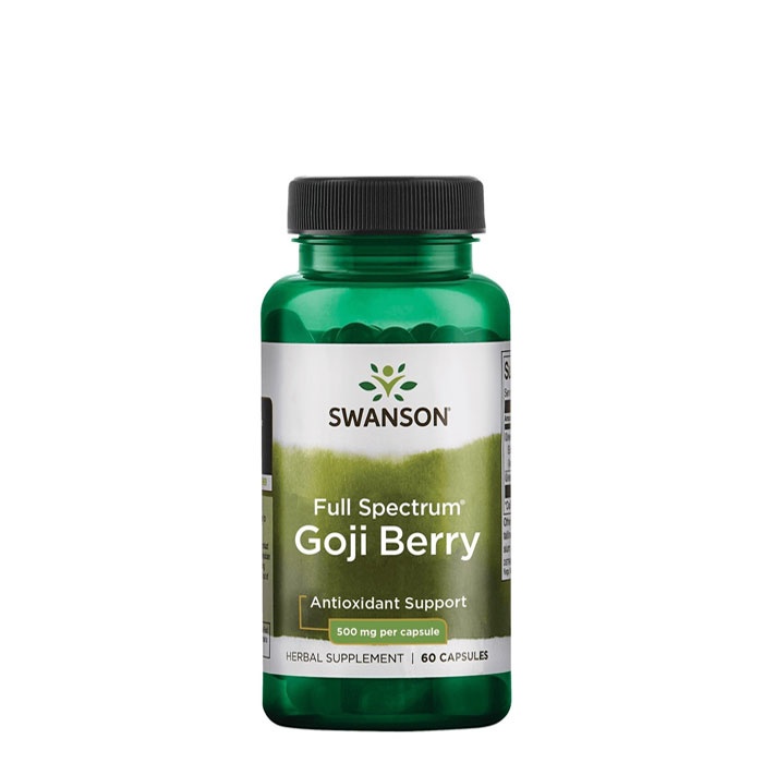 СУОНСЪН ГОДЖИ БЕРИ капсули 500 мг 60 броя / SWANSON GOJI BERRY