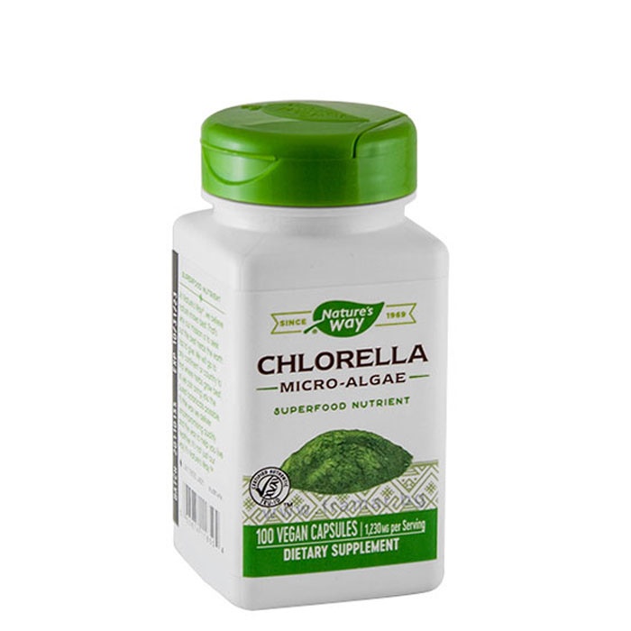 ХЛОРЕЛА капсули 410 мг 100 броя / NATURE&#039;S WAY CHLORELLA