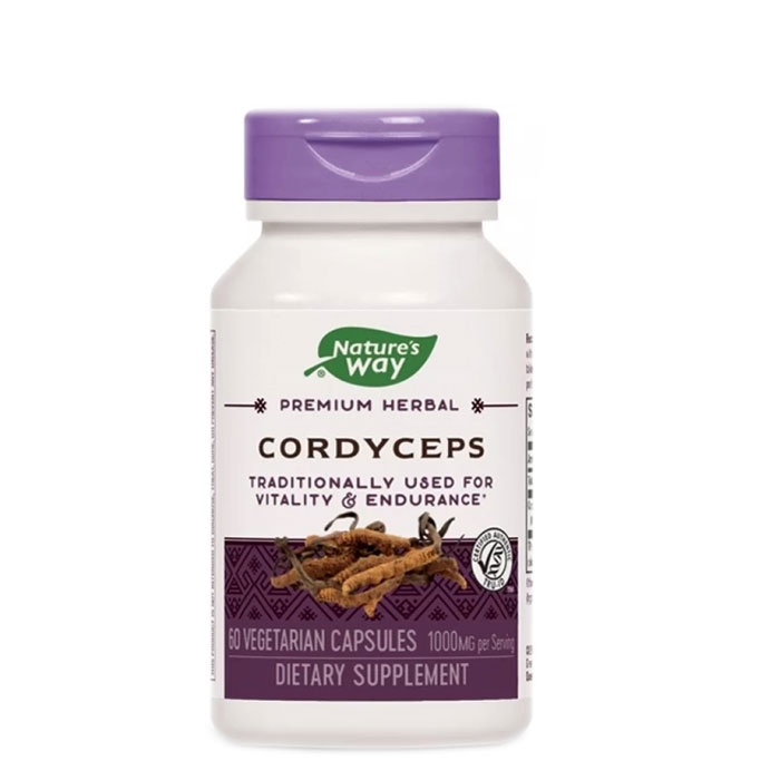 КОРДИЦЕПС капсули 500 мг 60 броя / NATURE&#039;S WAY CORDYCEPS