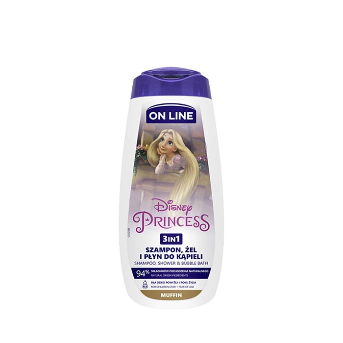 ШАМПОАН И ДУШ ГЕЛ 3 В 1 ПРИНЦЕСИ 400 мл. / ON LINE SHAMPOO AND SHOWER 3 IN 1 PRINCESS