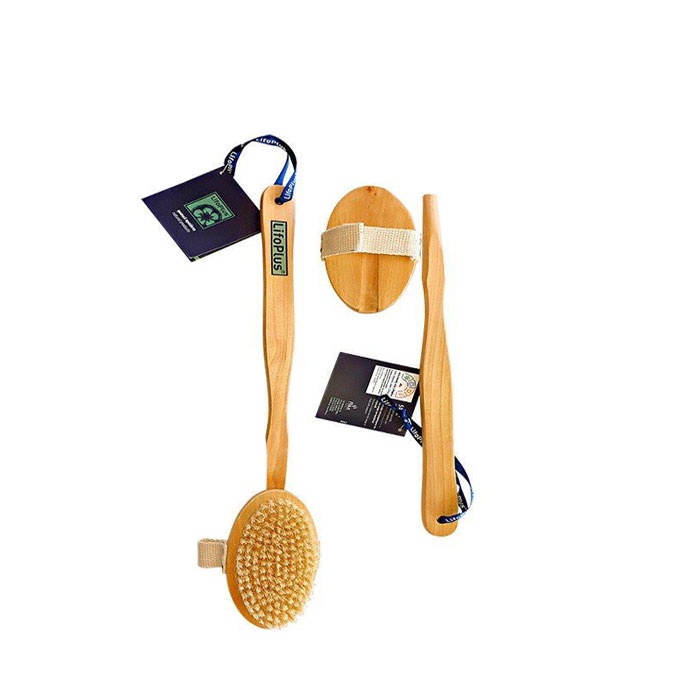 ДЪРВЕНА ЧЕТКА ЗА БАНЯ ЛИФОПЛЮС / LIFOPLUS WOODEN BATH BRUSH