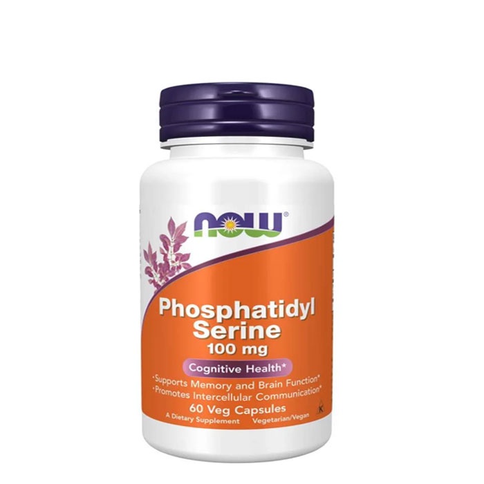 НАУ ФУДС ФОСФАТИДИЛ СЕРИН капсули 100 мг. 60 броя / NOW FOODS PHOSPHATIDYL SERIN