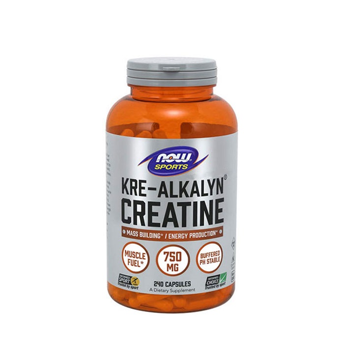 НАУ ФУДС КРЕ-АЛКАЛИН капсули 750 мг. 240 броя / NOW FOODS KRE-ALKALYN