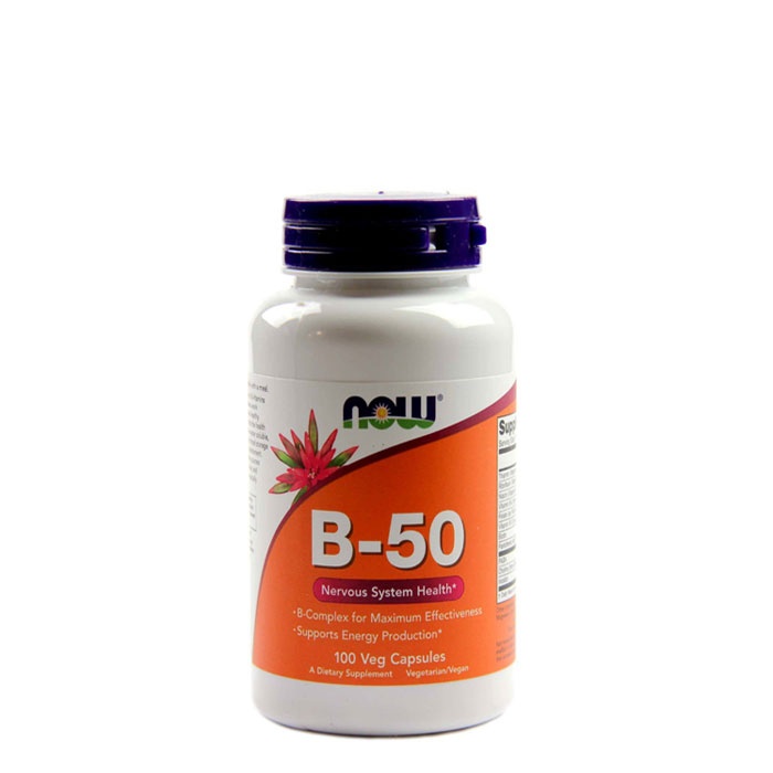 НАУ ФУДС ВИТАМИН Б-50 таблетки 100 броя / NOW FOODS VITAMIN B-50