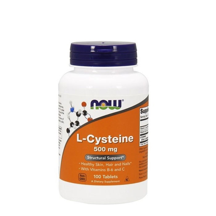 НАУ ФУДС L-ЦИСТЕИН таблетки 500 мг 100 броя / NOW FOODS CYSTEINE