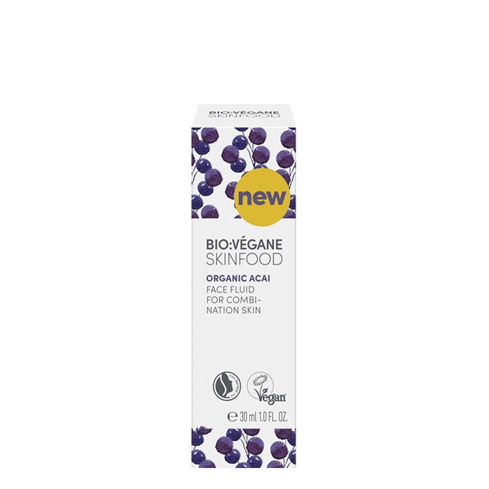 БИО ВЕГАН СКИН ФУУД БИО АКАЙ ФЛУИД ЗА КОМБИНИРАНА КОЖА 30 мл. / BIO VEGAN SKINFOOD BIO ACAI FLUID FOR COMBINATION SKIN